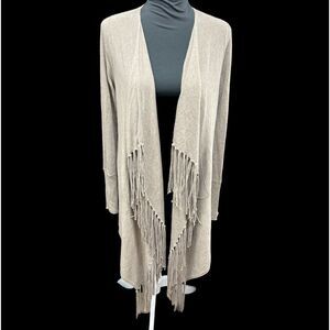 Stetson fringe angora sweater cardigan